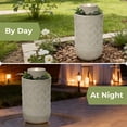 thumbnail image 6 of LuxenHome Outdoor Lighted Polyresin Fountain with Planter, Decorative Garden Accent, 6 of 14