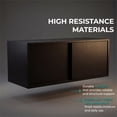 thumbnail image 3 of Note 32"W x 13" H Wall Cabinet with Sliding Doors , Wall Shelf, Storage Cabinet, Bedroom, Ohffice, Living Room, Garage Darj Wengue, 3 of 7