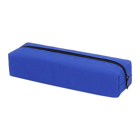 Plain Color Pencil Case – Stylish Zipper Organizer for Stationery, Available in 9 Colors, Large Capacity Pouch for Office Supplies by Goohae