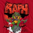 thumbnail image 2 of Tales of the Teenage Mutant Ninja Turtles Raph Sewer Women's T Shirt, Red, Small, 2 of 5