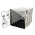 thumbnail image 3 of Celestial Sun Dog Crate Cover, Abstract Dreamy Simple Monochrome Image of Sun and Stars, Easy to Use Pet Kennel Cover Small Dogs Puppies Kittens, 7 Sizes, Dark Orange and White, by Ambesonne, 3 of 6