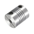thumbnail image 5 of Uxcell 2PCS Motor Shaft 5mm to 7mm Helical Beam Coupler Coupling 25mm Dia 30mm Length, 5 of 6