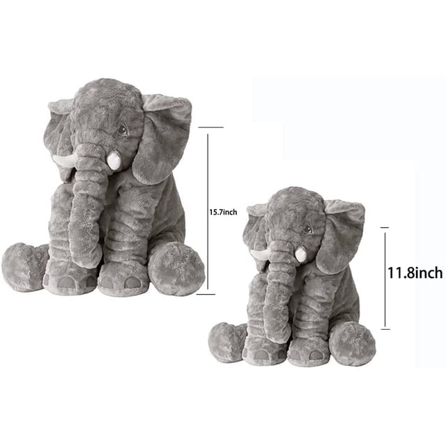 Almohada de peluche con forma de elefante HUOGUO, 30 cm
