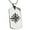 Silver, variant on Stainless Steel Aztec Unity Rune Engraved Dog Tag Pendant Necklace