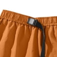 thumbnail image 4 of fatyb Mens Hiking Cargo Shorts Elastic Waist with Belt Lightweight Outdoor Fishing Casual Work Shorts, 4 of 7
