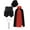 A Black, variant on Aislor Kids Cape Vest Outfit Party Supplies Gloves Hat Wand Cloak Set Size 7-14 Red 7-8
