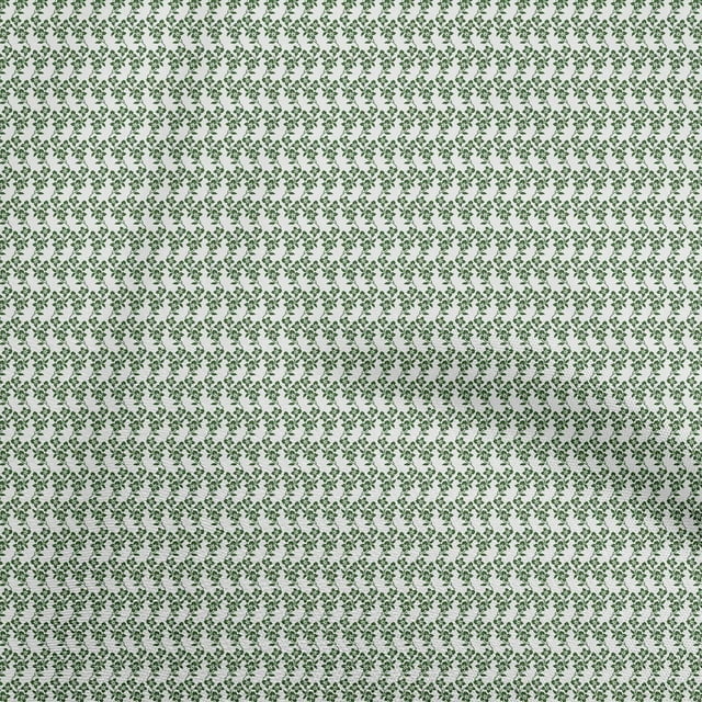 oneOone Tissu Polyester Lycra Vert Matériel de Robe Florale Tissu Imprimé Tissu au Mètre 56 Pouces de Large