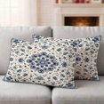 thumbnail image 2 of Lumbar Pillow Covers 20x12 Inch Set of 2, Boho Floral Waterproof Outdoor Pillow Covers, Bohemian Chic Neutral Botanical Patterned Decorative Cushion Pillowcases for Couch, Sofa, Bed, Garden, Patio, 2 of 9