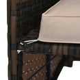 thumbnail image 2 of Outdoor 3-Piece Patio Furniture Set, L-Shaped Outdoor Sofa with Chaise Lounge, Loveseat & Tempered Glass Table, All-Weather Rattan Sectional Couch with Soft Cushions, Beige, 2 of 7