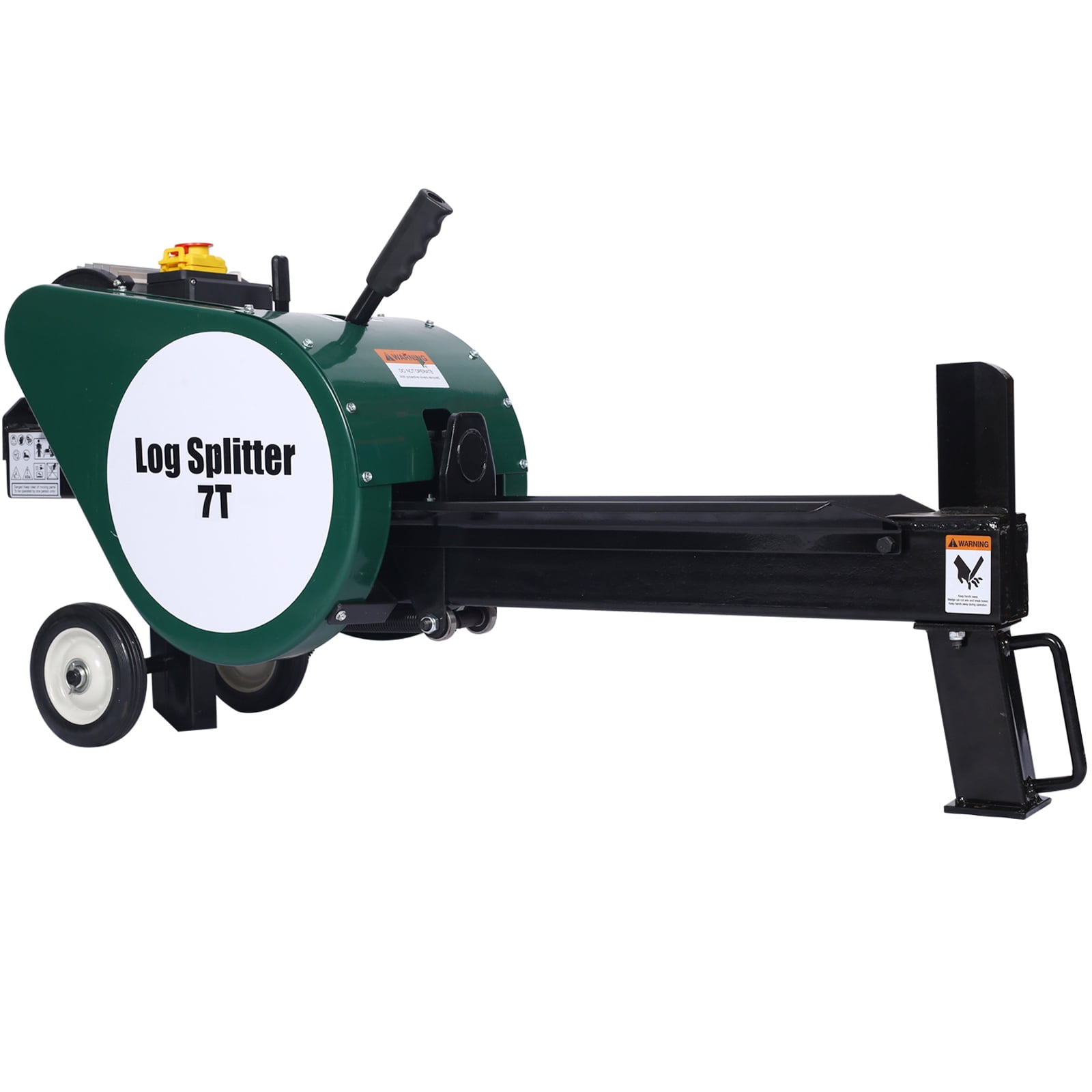 7Electric Log Splitter, Double Flywheel Log Splitter, 110V 60HZ16ASplitter With Mobile