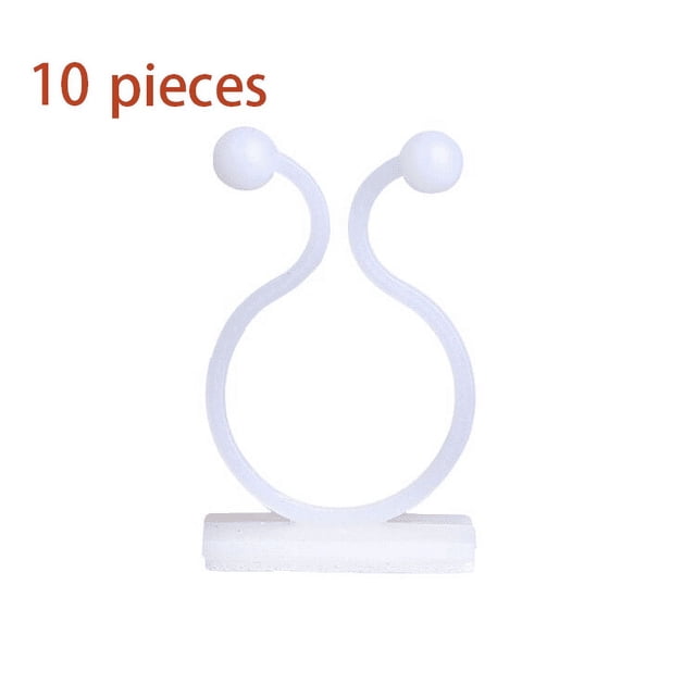 10 clips para tirar de vid, clips para plantas colgantes, clips invisibles autoadhesivos para plantas de hojas, clips de pared para plantas trepadoras (pequeños)