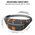thumbnail image 3 of Fanny Pack Halloween Spider Web Hanging Pumpkins Waist Pack Bag,Running Cross Bag,Waterproof Large Fanny Packs for Women Men for Travel Running Hiking Cycling, 3 of 6