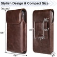 thumbnail image 3 of Funda de teléfono móvil Oipaili Premium Leather para iPhone 16, 16e, 15, 15 Pro, 14, 14 Pro, 13, 13 Pro, 12, 12 Pro, 11 Pro, Galaxy S25, S24, S23, S22, 3 of 7