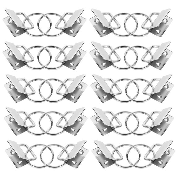 40Pcs Key Chain Clamp Fob DIY Supplies Wristlet Keyring Clips Belt Webbing Clamps Keychain Accessories