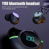 TWS Y80 Fone Bluetooth 5.1 Wireless Headphones Charging Case Headset In Ear Earbuds With Mic Stereo Sports Waterproof Earphones
