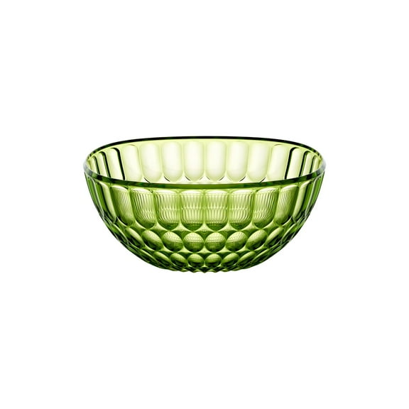 Guzzini Bowl Vanity Green 9.8" Stackable Bio-Base Acrylic Crystal for Salads Pasta, Fruits Serveware
