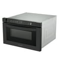 thumbnail image 6 of Cosmo 24 in. Haven Collection 1.2 cu. ft. Built-in Microwave Drawer, 1000W, Touch Controls, Defrosting Rack in Matte Black, 6 of 11