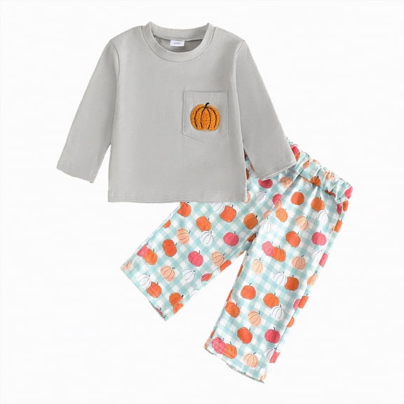 Futezty Toddler Boys Girls Clothes Fall Winter Outfit Sets, Baby Boy Girl Outfits 1T 2T 3T 4T 5T 6T 2 PC Tops & Elastic Pants