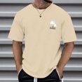 thumbnail image 3 of Chemise d'Entraînement à Manches Courtes Petite Taille Manches Western Homme Haut Confortable Homme Raglan Garçon Pantoufle Intérieure Ajustée Courte Couple Âgé Chemises Assorties Confortables Pantoufle Intérieure Raglan T-Shirt Homme Homme, 3 of 3