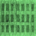 thumbnail image 1 of Ahgly Company Indoor Square Abstract Emerald Green Contemporary Area Rugs, 3' Square, 1 of 4