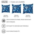 thumbnail image 4 of Pack of 2 Blue Sea Life Fish Pattern Throw Pillow Covers 20x20 Inch, Square Farmhouse Pillowcase, Velvet Cushion Case for Sofa Bedroom Home Decor, 4 of 7