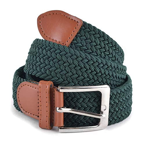 AGEA Elastic Stretch Woven Braided Waist Belt for Men and Women