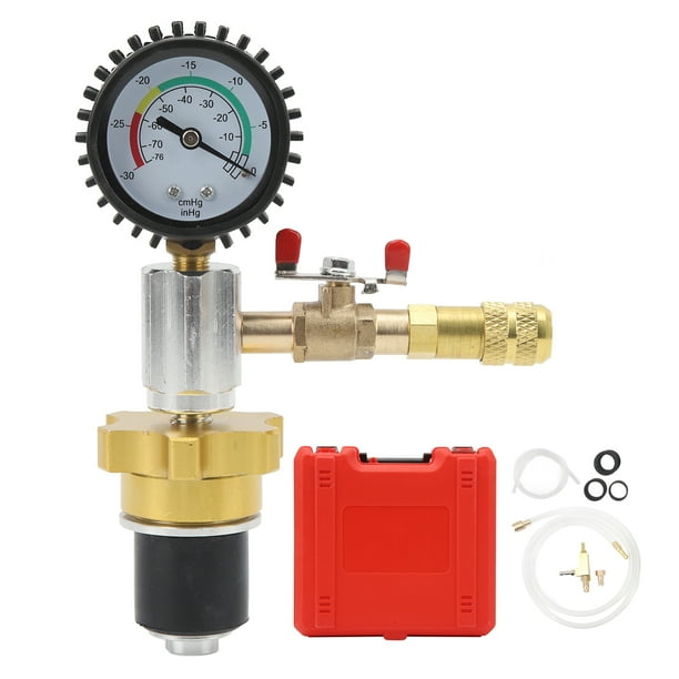 Kit de llenado de cambio de anticongelante al vacío, práctica prevención de la contaminación, sistema de refrigeración del radiador, herramienta de recarga de refrigerante al vacío para coche Jadeshay A