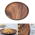 thumbnail image 3 of 4X Tablero Redondo de Madera Maciza Entero de Madera de de Madera de Té Postre Cena de Desayuno, 3 of 8