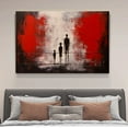 thumbnail image 4 of Abstract Art Modern Decorative Painting Back Of A Family Of Three Framed Canvas Poster Bedroom Decor Sports Landscape Office Room Decor Gift,Frame-style,24x36inch(60x90cm), 4 of 8