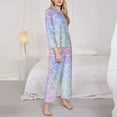 thumbnail image 3 of Sikiie Fish Scale1 Women's Long-Sleeve Shirt and Full-Length Bottom Pajama Set (s-xxl)-Medium, 3 of 7