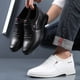 thumbnail image 3 of Zapatos blancos de verano de cuero genuino estilo coreano primavera y otoño zapatos de hombre invisibles con aumento de altura interior zapatos de hombre casuales de negocios de cuero para hombres, 3 of 5