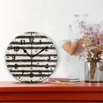 thumbnail image 2 of Yayeee 10" Wall Clock Battery Operated Quartz Round Silent Non-Ticking Home Decor,Black Stripes, 2 of 6