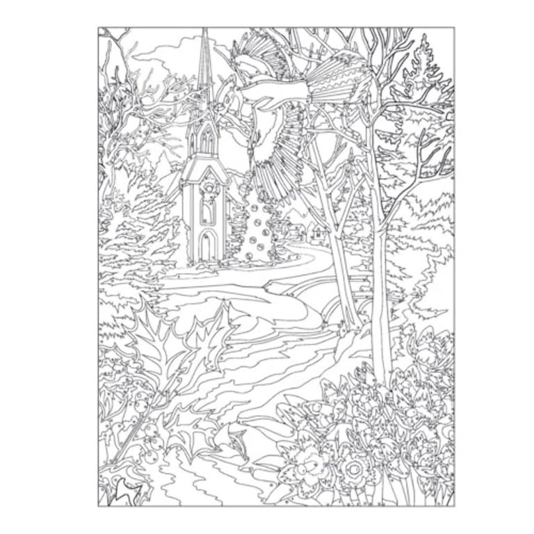Adult Coloring Books: Christmas Creative Haven Christmas Color by