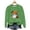 0307-Vert, variante sur Ailaofu Chandail à Col Rond Imprimé d'Halloween pour Femme, Sport Décontracté à Manches Longues, Haut de Chandail, Chandail Ample et Doux à Manches Longues, Chandail à Enfiler