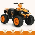thumbnail image 6 of Costway 12V Kids 4-Wheeler ATV Quad Ride on Car W/ LED Lights Music USB Orange, 6 of 10