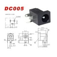 thumbnail image 4 of 10pcs 5.5mmx2.1mm 5.5mm*2.5mm DC Power Socket Female Jack Male Plug Panel Mount DC Connector, 4 of 7