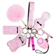 thumbnail image 1 of Newest Safety Keychain Set for Women and Kids, 10 Pcs Safety Keychain Accessories Keychain Set for Girls, Pink, 1 of 8