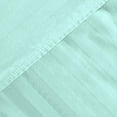thumbnail image 7 of 3 Piece Striped Diamond Pattern Comforter Set Super Soft 800 Thread Counts, All Season, 100% Egyptian Cotton, Super King Size Aqua Blue Color, 7 of 7