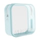 thumbnail image 2 of Bolso cosmético del silicón con los bolsos multiusos reutilizables portátiles del almacenamiento del artículo de tocador del maquillaje de la cremalle azul, 2 of 8