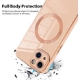 thumbnail image 4 of Compatible with iPhone 13 Case [Support for Magsafe] Magnetic Plating Electroplate Luxury Elegant Case Camera Protector Soft TPU Shockproof Protective Corner Back Cover iPhone 13 Case -Pink, 4 of 12