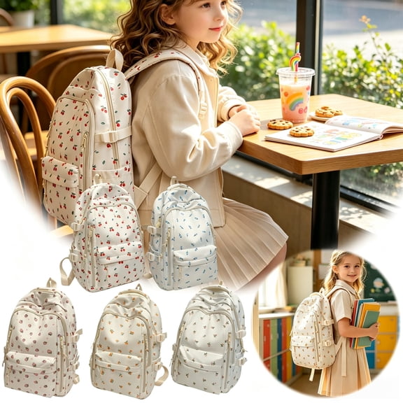 Backpack For School Floral Lightweight Sports Backpack Multi Functional Gym Travel Tote Bag Secure Zipper External Storage Pockets