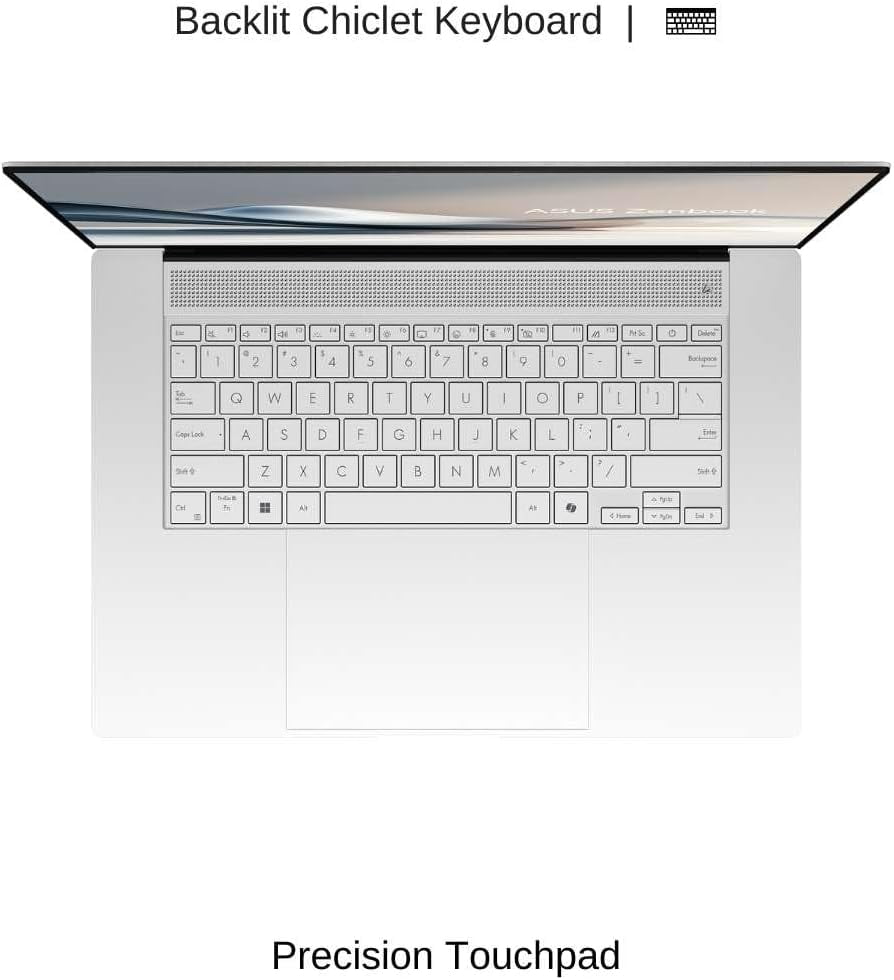 Restored ASUS Zenbook S 16&nbsp;16” 3K OLED Touchscreen AMD Ryzen AI 9 365 2.0 GHz 24GB 1TB SSD AMD Radeon 880M Graphics Windows 11 Home, White - UM5606WA (Refurbished)
