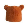 thumbnail image 2 of Hfnxid Women's Faux-Mink Fluffy Bear-Ear Cold-Weather Beanie, Plush Fleece-Lined Thick Warm Skull Cap with Cuffed Edge, Cozy Animal-Style Winter Hat, 2 of 2