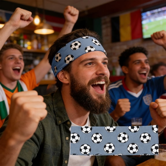 Football Headbands, Soccer Sport Headbands, Adjustable High-Grip Athletic Headband For Women Men And Kids, Nylon