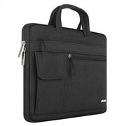 MOSISO Padded Polyester 13.3 Laptop Messenger Bag, Black