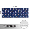thumbnail image 5 of Kitchen Rugs Sets Of 2,Dark Blue Christmas Dog and Snowman Pattern Anti Fatigue Kitchen Mat Rugs Non Slip Washable,Decorative Kitchen Floor Mats for Kitchen,Sink,Laundry,17"X47", 5 of 5