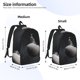 thumbnail image 2 of Fotbe Astronaut Sitting On Mercury Planet Mochila de Lona con Estampado, Mochila Duradera, Mochila Versátil de Alta Calidad, Mochila Compacta Vintage-Small, 2 of 5
