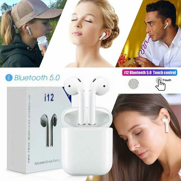 Victsing i12 tws bluetooth 5.0 headset online wireless headphone touch control siri supported earbud