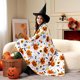 thumbnail image 1 of Fiudx Ofertas relámpago del día, solo en línea Manta de Halloween de felpa suave Manta de Halloween Manta de telaraña de araña Decoración de calabaza, 1 of 6