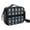 Robot and Panels, variant on Robot and Gears Black Pattern Insulated Lunch Bag with Shoulder Strap and Bottle Holder,Bento School Lunch Bag Box,11x9.5x3.5 Inches